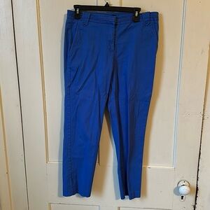 Larry Levine Blue Cropped Pant Size 10